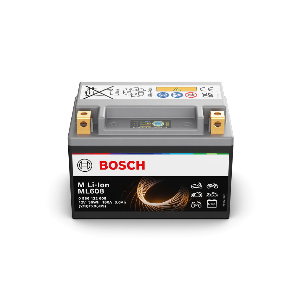 986 122 608 BOSCH Startbatteri 0 12V 3Ah