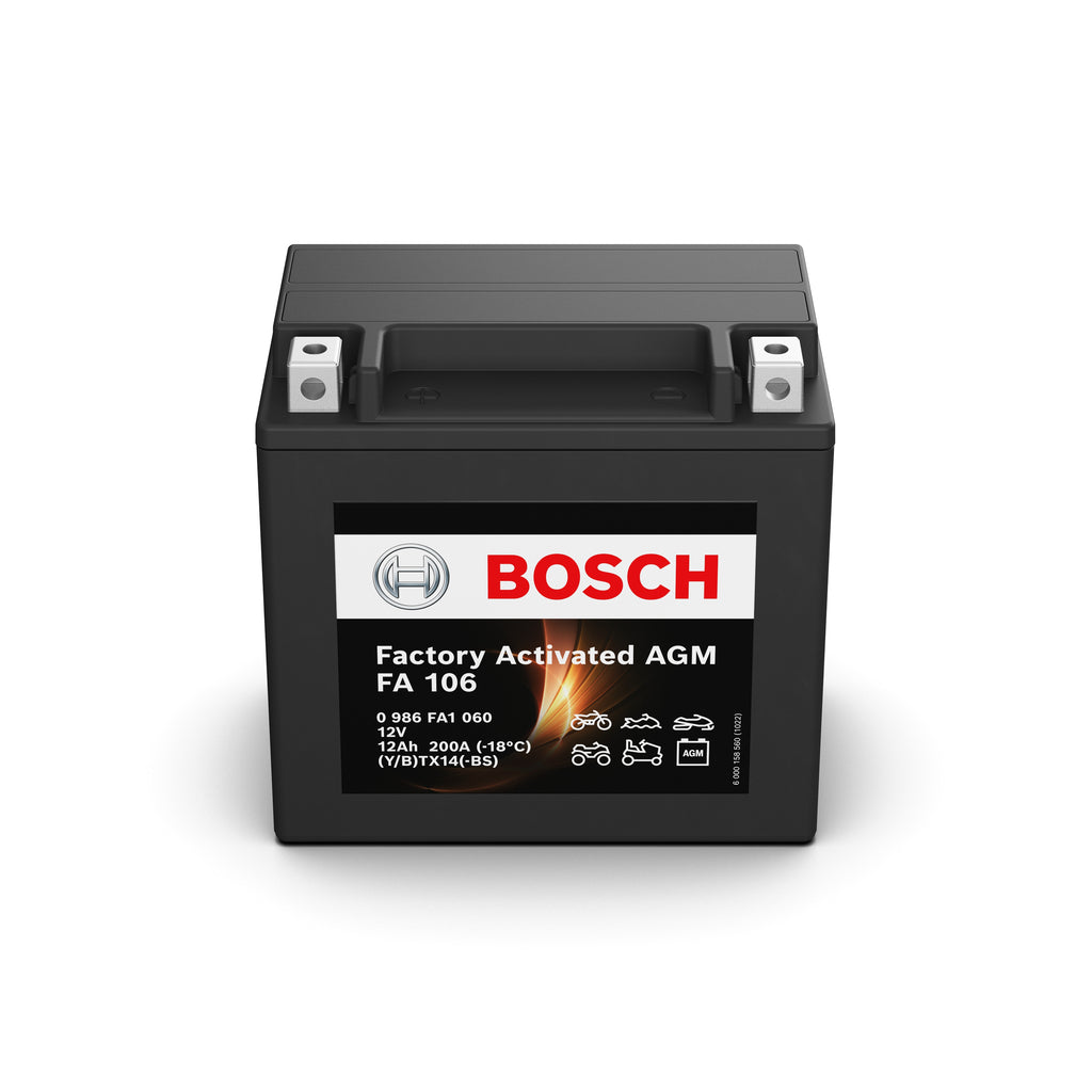 986 FA1 060 BOSCH Startbatteri 0 12V 12Ah