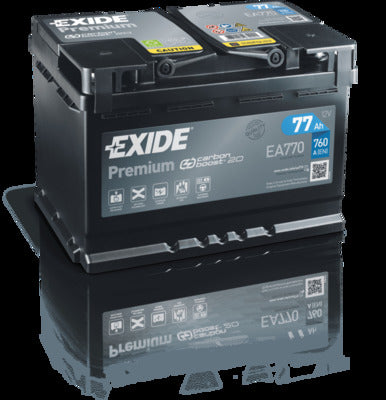 EXIDE Startbatteri EA770 12V 77Ah