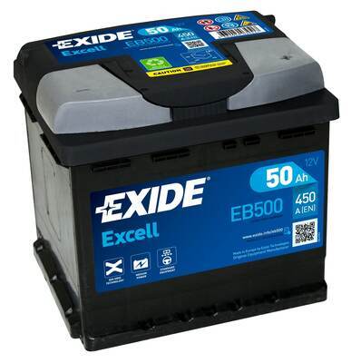 EXIDE Startbatteri EB500 12V 50Ah