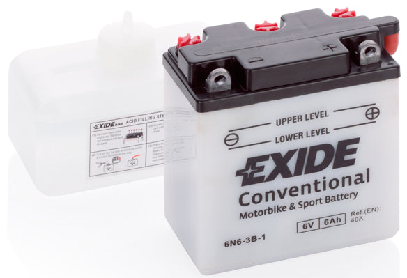 EXIDE Startbatteri 6N6-3B-1 6V 6Ah