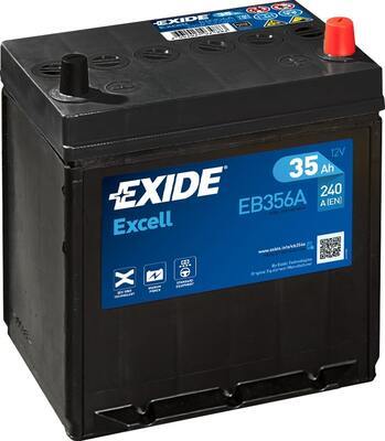 EXIDE Startbatteri EB356A 12V 35Ah