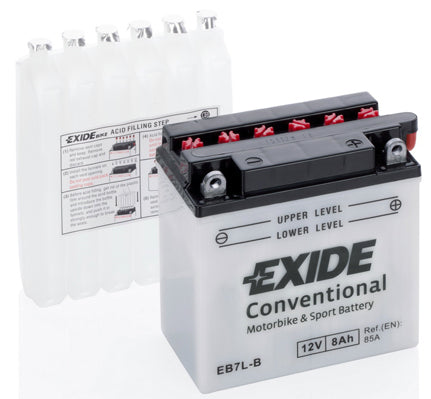 EXIDE Startbatteri EB7L-B 12V 8Ah