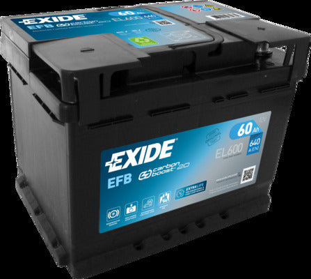 EXIDE Startbatteri EL600 12V 60Ah