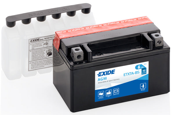 EXIDE Startbatteri ETX7A-BS 12V 6Ah