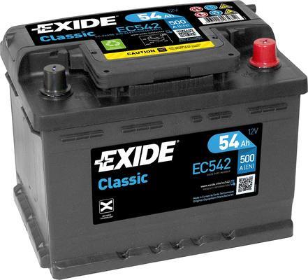 EXIDE Startbatteri EC542 12V 54Ah