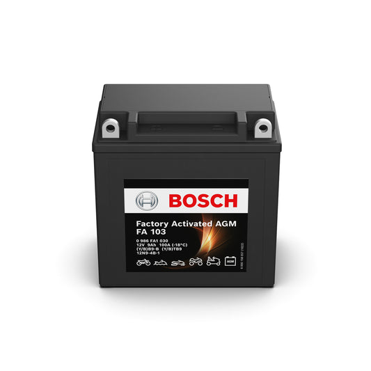 986 FA1 030 BOSCH Startbatteri 0 12V 9Ah