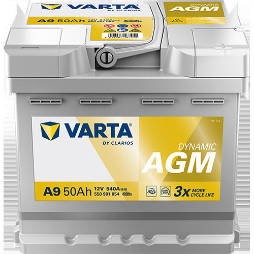 VARTA Startbatteri 550901054K262 12V 50Ah