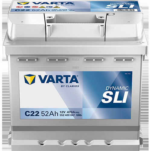 VARTA Startbatteri 552400047K262 12V 52Ah