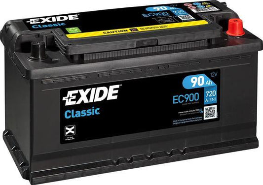 EXIDE Startbatteri EC900 12V 90Ah
