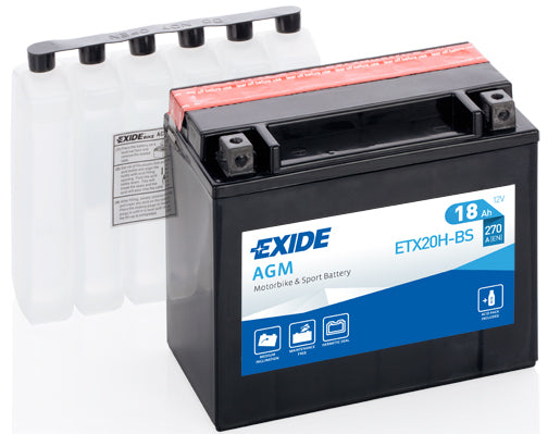 EXIDE Startbatteri ETX20H-BS 12V 18Ah