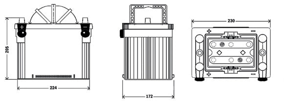 EXIDE Startbatteri EX900 12V 50Ah