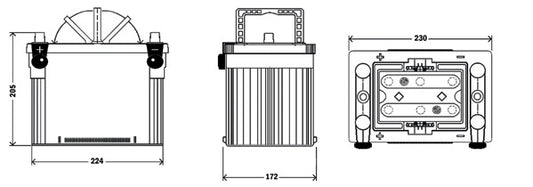EXIDE Startbatteri EX900 12V 50Ah