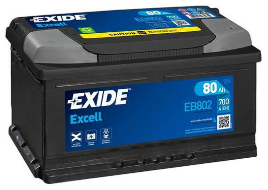 EXIDE Startbatteri EB802 12V 80Ah