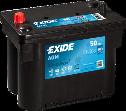 EXIDE Startbatteri EK508 12V 50Ah