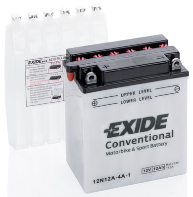 EXIDE Startbatteri 12N12A-4A-1 12V 12Ah