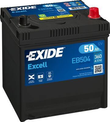 EXIDE Startbatteri EB504 12V 50Ah