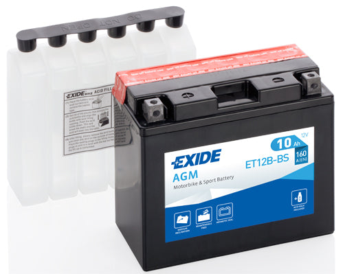 EXIDE Startbatteri ET12B-BS 12V 10Ah