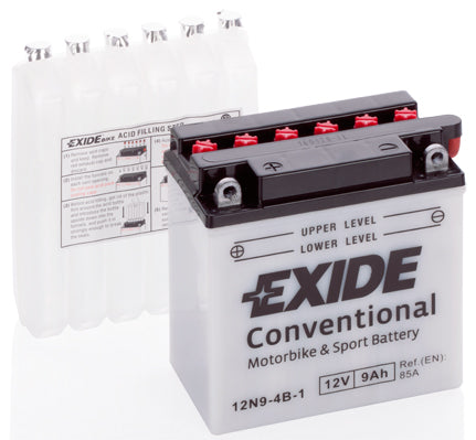 EXIDE Startbatteri 12N9-4B-1 12V 9Ah
