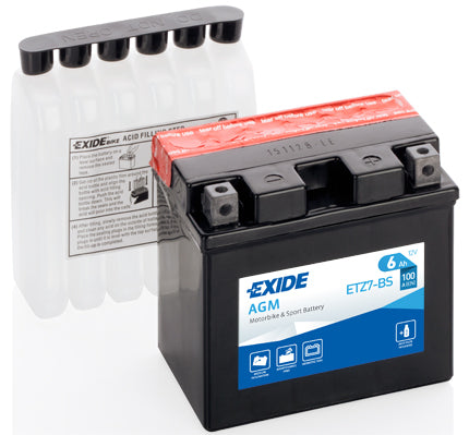 EXIDE Startbatteri ETZ7-BS 12V 6Ah