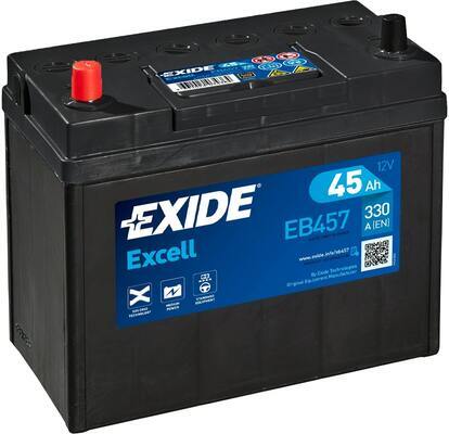 EXIDE Startbatteri EB457 12V 45Ah