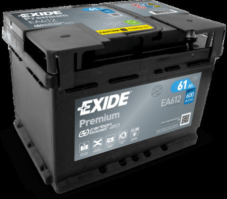 EXIDE Startbatteri EA612 12V 61Ah