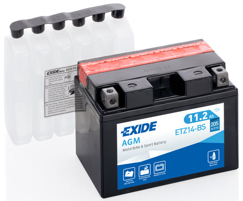 EXIDE Startbatteri ETZ14-BS 12V 11Ah