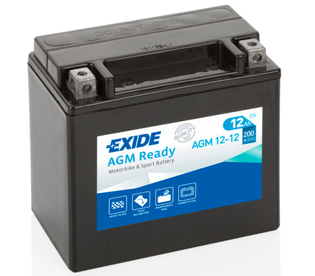EXIDE Startbatteri AGM12-12 12V 12Ah