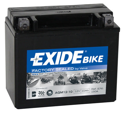 EXIDE Startbatteri AGM12-10 12V 10Ah