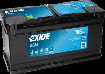 EXIDE Startbatteri EK1050 12V 105Ah