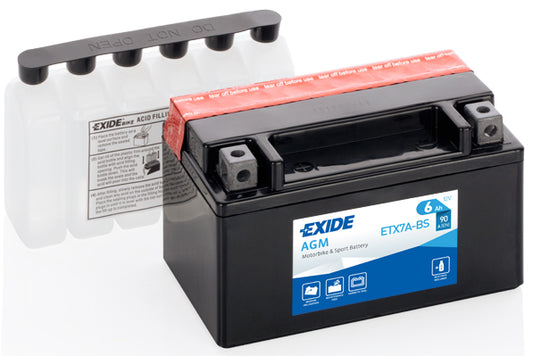 EXIDE Startbatteri ETX7A-BS 12V 6Ah
