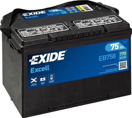 EXIDE Startbatteri EB708 12V 70Ah