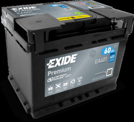 EXIDE Startbatteri EA601 12V 60Ah