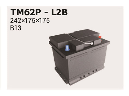 IPSA Startbatteri TM62P 12V 62Ah