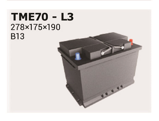 IPSA Startbatteri TME70 12V 70Ah