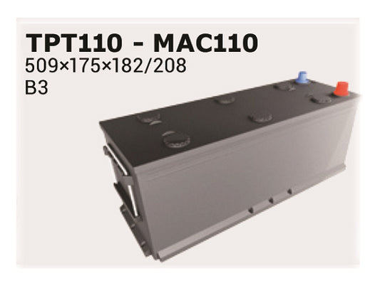 IPSA Startbatteri TPT110