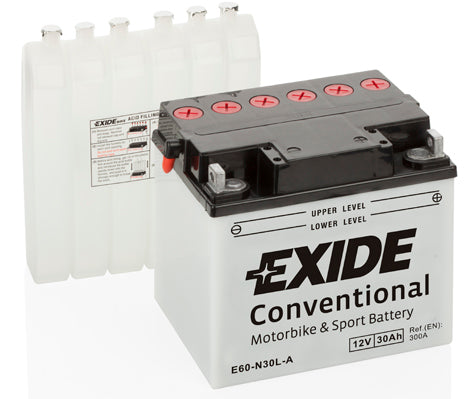 EXIDE Startbatteri E60-N30L-A 12V 30Ah