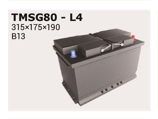 IPSA Startbatteri TMSG80 12V 80Ah